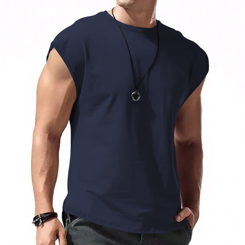 Mens Vest Tops Sleeveless Shirts T-Shirt Oversized Tee for Summer Gym Sports Sizes XL 2XL 3XL Black Navy Grey