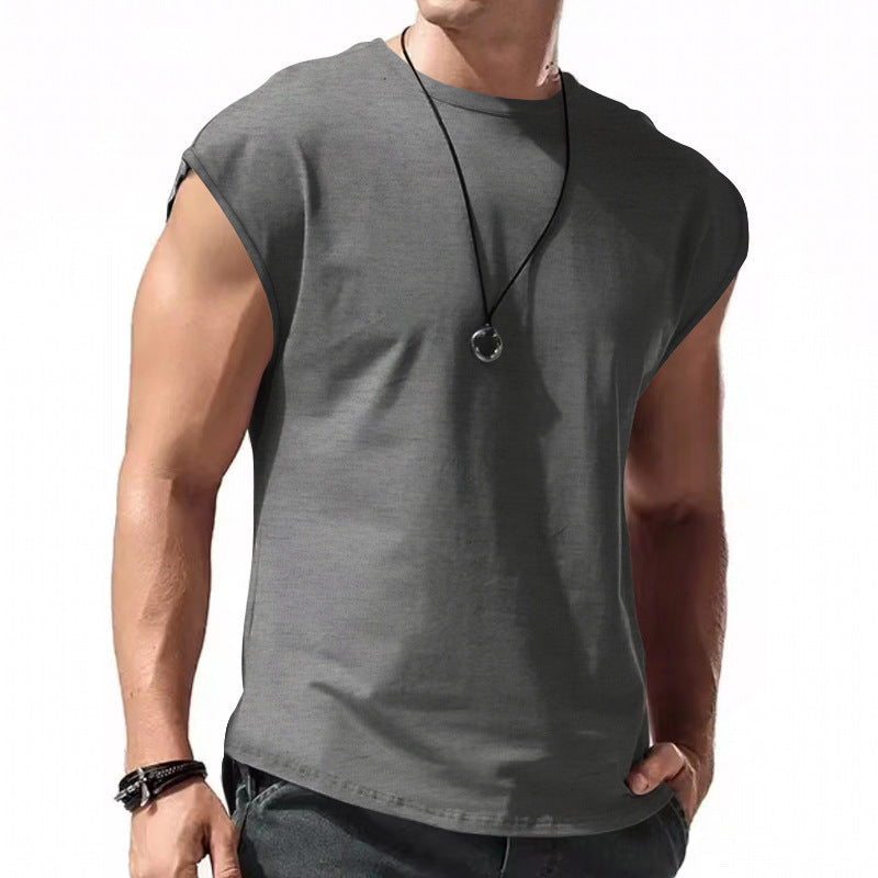 Mens Vest Tops Sleeveless Shirts T-Shirt Oversized Tee for Summer Gym Sports Sizes XL 2XL 3XL Black Navy Grey