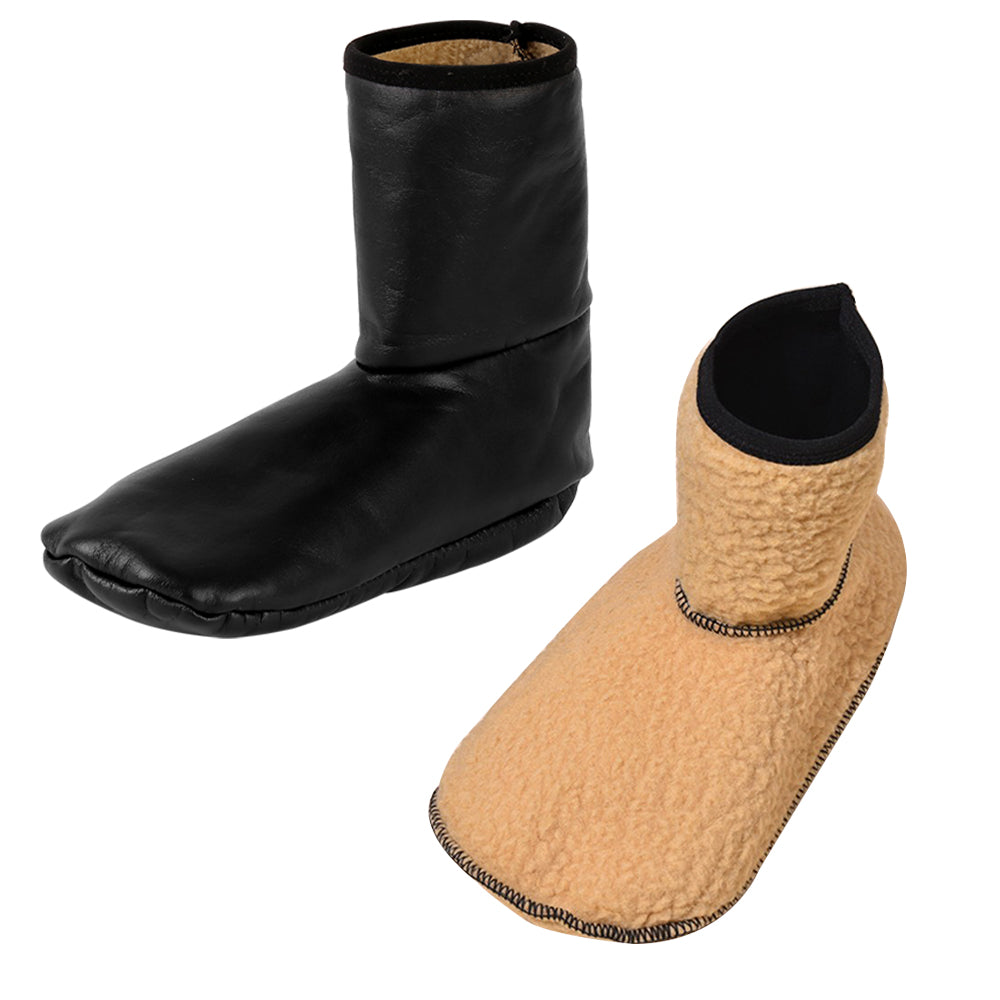 Thicken Thermal Fleece Lined Socks Winter Unisex Floor Socks - PU Leather