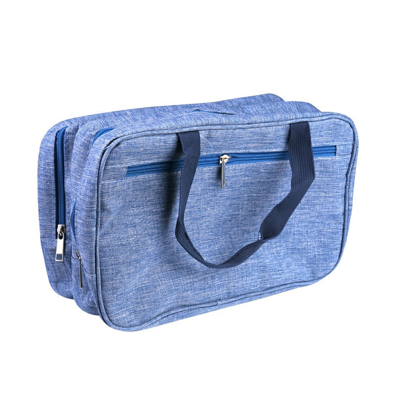 Wet and Dry Toiletry Bag Beauty Box Wash Bag Cosmetic Bag for Travel Light Blue/Pink/Black/Grey