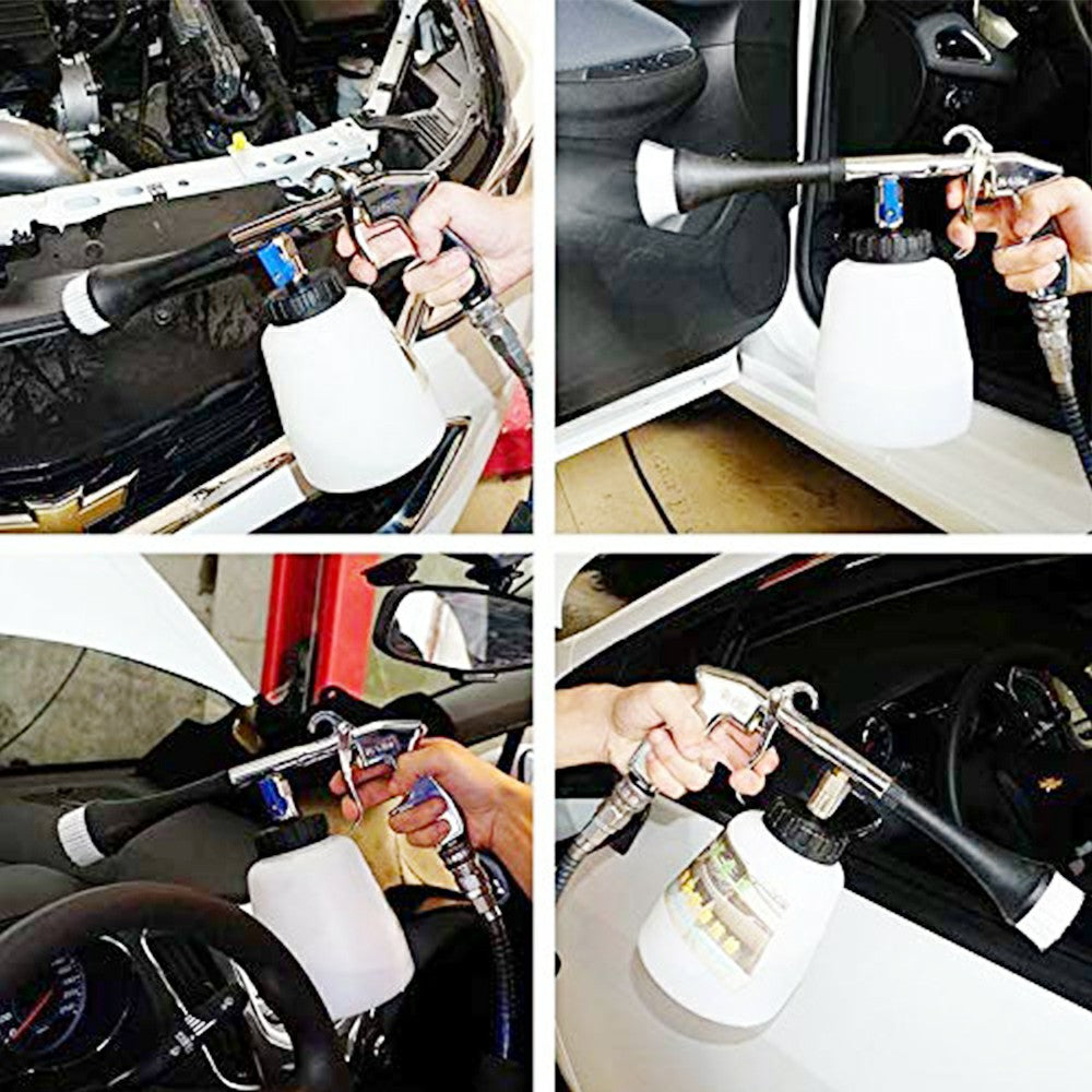 Car High Pressure Cleaning Tool Car Interior Cleaner Auto Cleaning Spray Gun Air Pump Tube Not Included