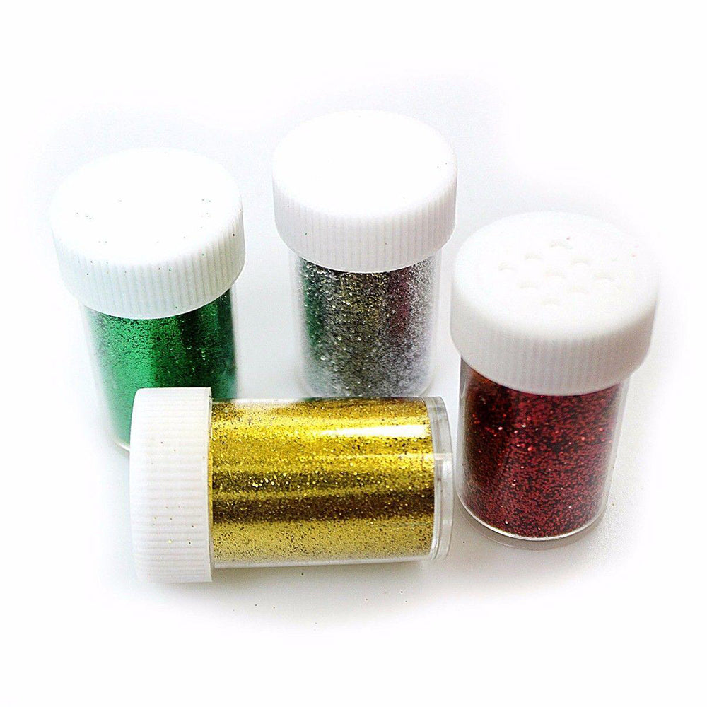 Assorted Colour Creative Fun Glitter Shakers Ideal for Crafting in Classrooms, Schools, and Preschools Pack of 4