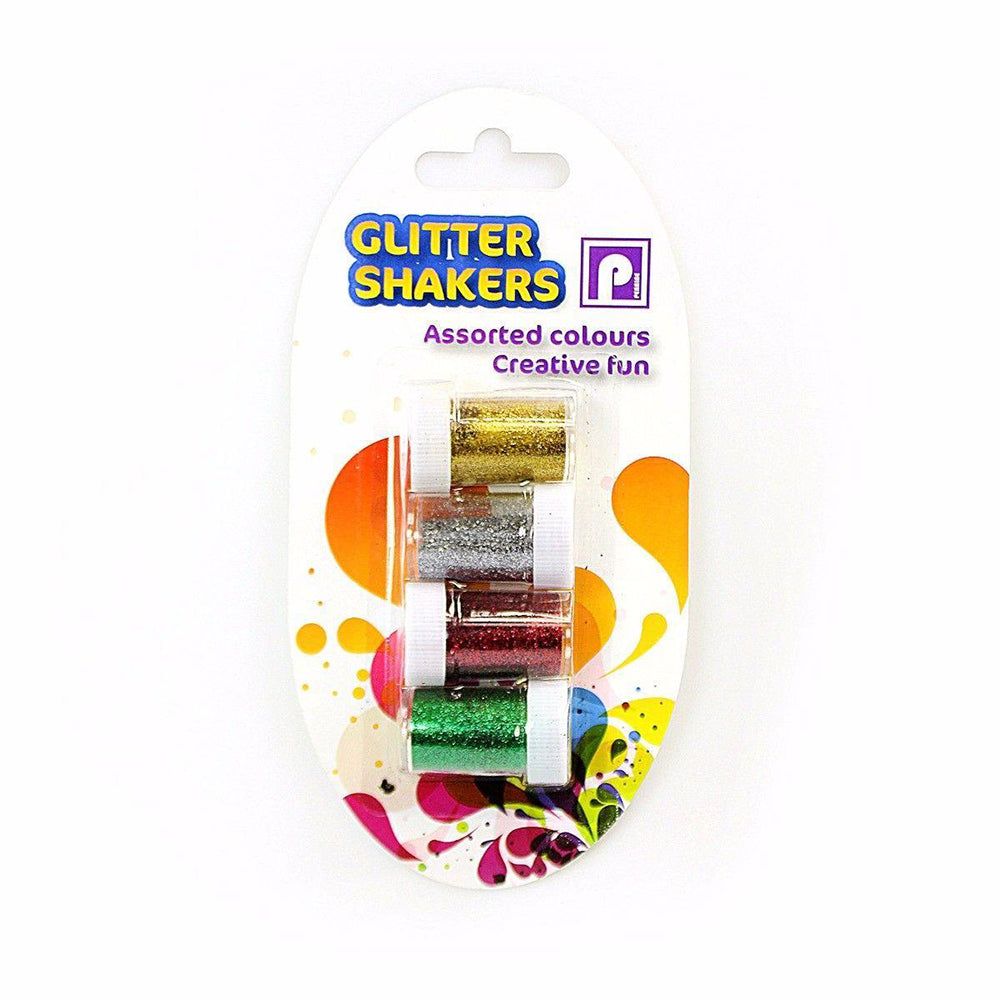 Assorted Colour Creative Fun Glitter Shakers Ideal for Crafting in Classrooms, Schools, and Preschools Pack of 4