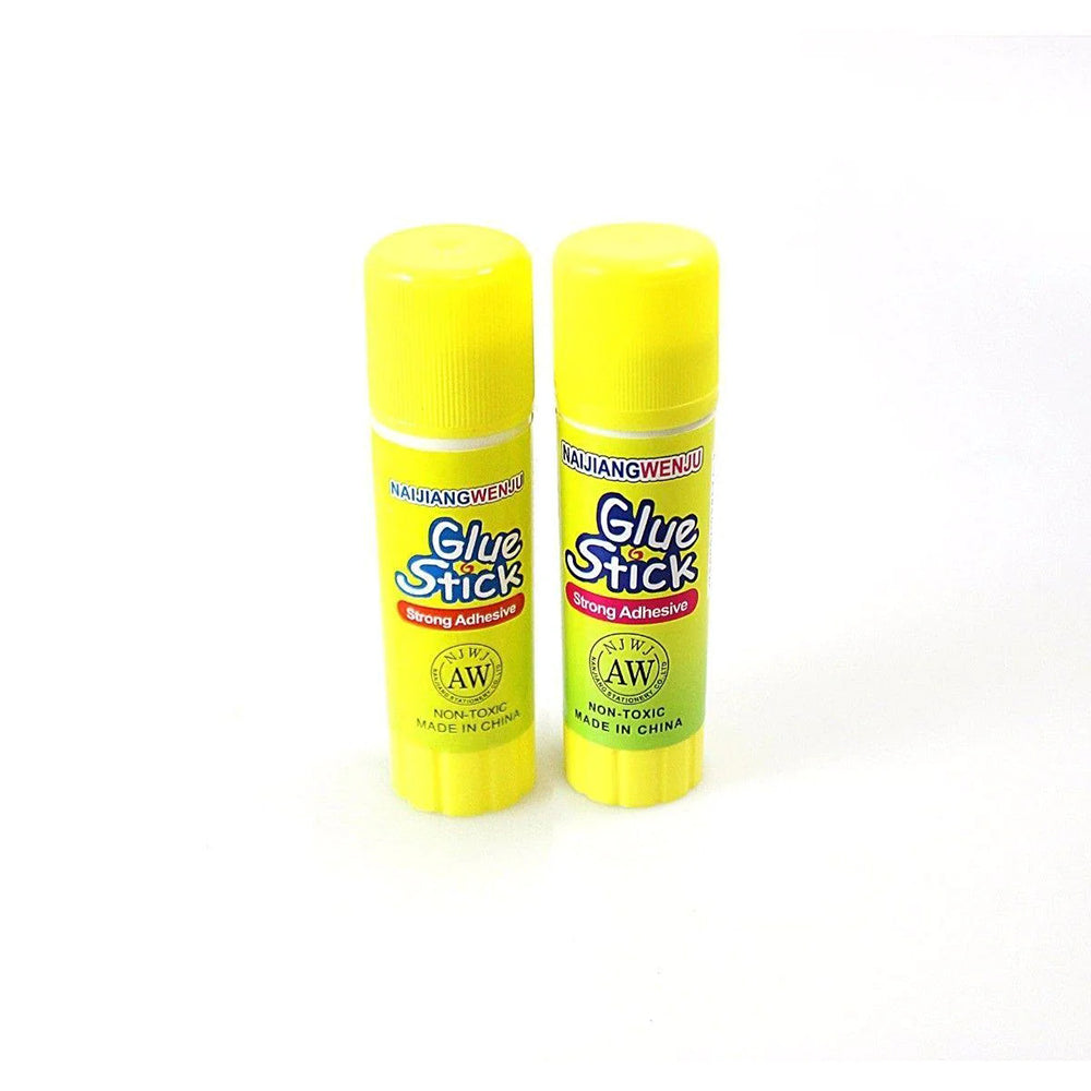 Glue Stick x 2 With x 1 White School Glue Total 3 Pack Adhesive for School and Office Supplies