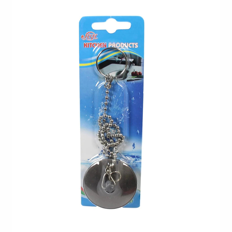 Modern Bathroom Bath Chrome Plug and Chain, 4cm and Chain 18 inch uk stock