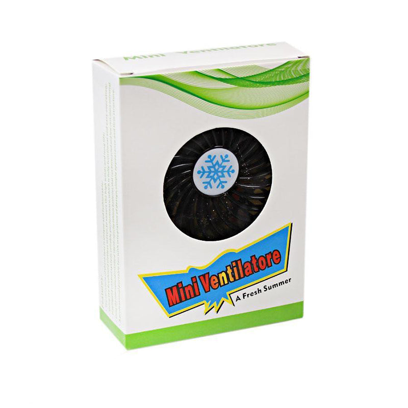 Mini Portable Multi Colour Rechargeable USB Powered Ventilator Cooling Fan - Black