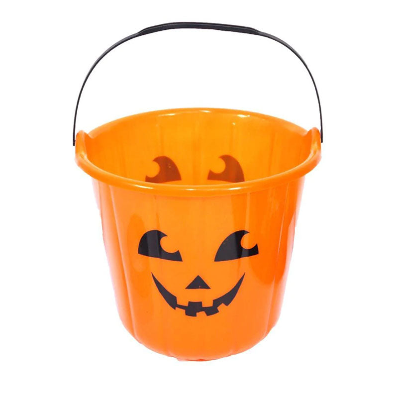 Halloween Festive Trick Or Treat Pumpkin Style Goodies Basket Orange 18cm x 16cm