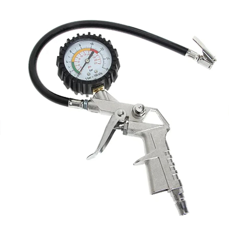 Tire Inflator and Gauge Kit Car Van Tire Tool 23 cm 25/D