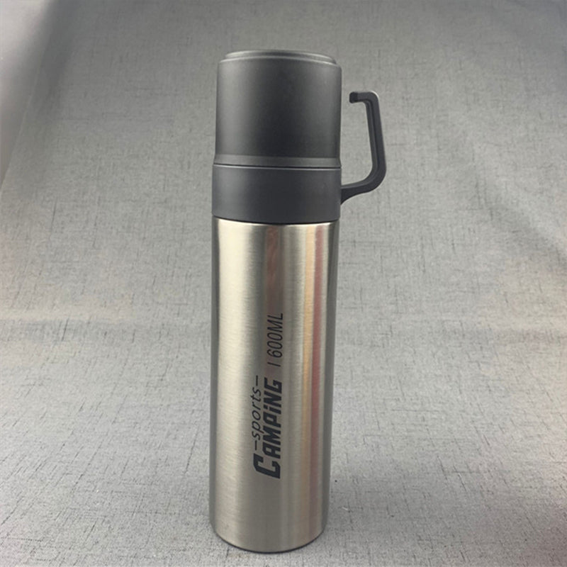 Travel Vacuum Flask Water Bottle for Coffee Built-in Lid Cup Thermal Tea Mug Sport Bottles - Random Colours