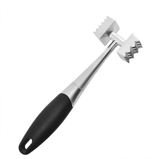 21 cm Metal Meat Hammer Tenderiser Two Sided Meat Mallet with Rubber Handle