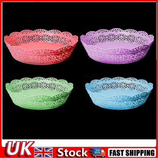 Fancy Plastic Basket Vegetable Fruit Serving Basket - Random Colour