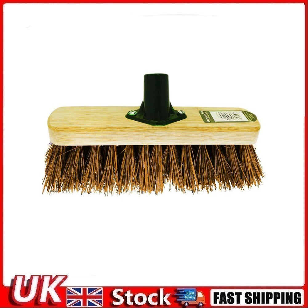 10 Inch Sweeping Bristle Brush Head Outdoor Broom Head for Garden