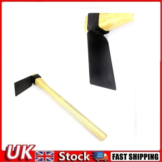 36 cm Garden Hoe Steel Hoe with Wooden Handle