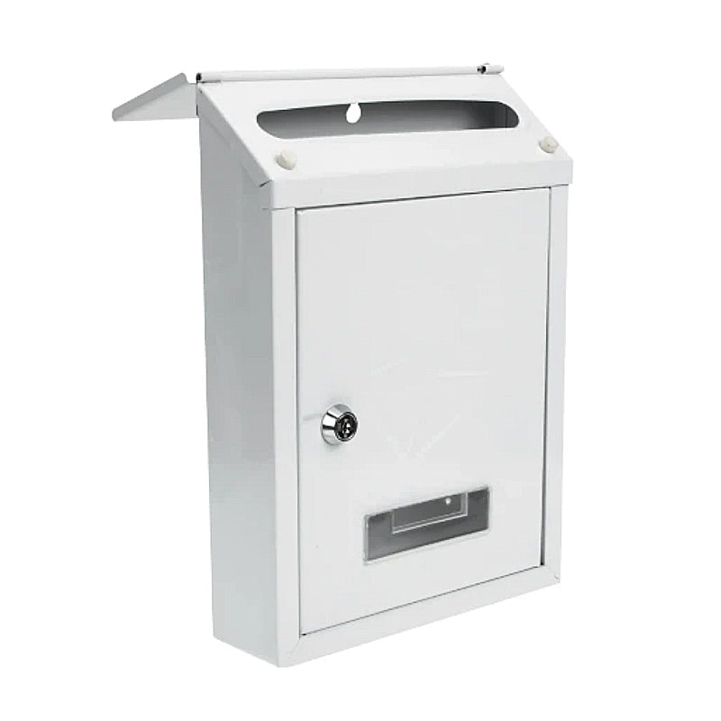 Lockable Mail Letterbox Post Box Wall Mounted Decorative Metal Mailbox Random UK