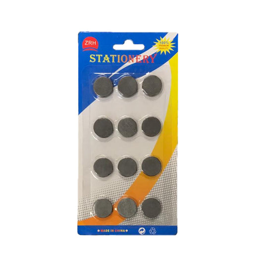 17 mm Round Magnets Pack of 12 for DIY Fridge Whiteboard