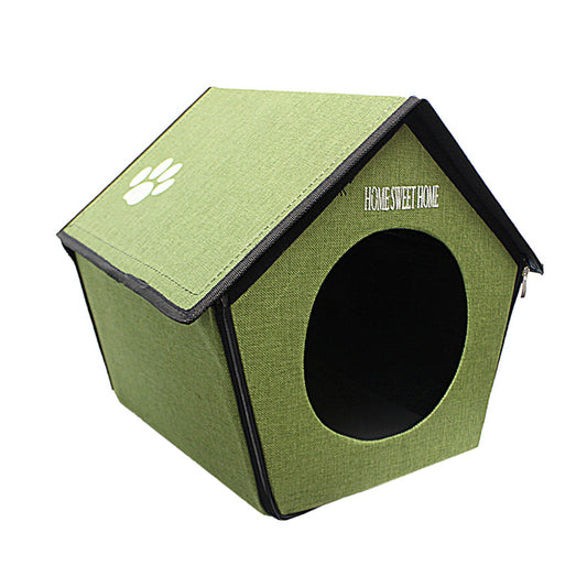 Foldable Pet Dog Cat House 36 x 36 cm - Random Colour