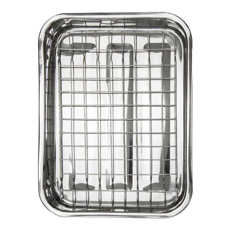 7L Oven Roasting Tray with Rack W 42cm x D 30.5cm x H 6cm