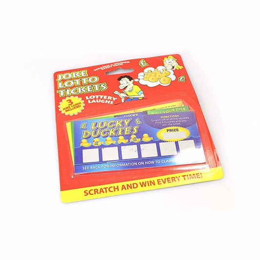 Fake Scratch Cards Lottery Tickets Jokes and Gags Scratch Win Everytime