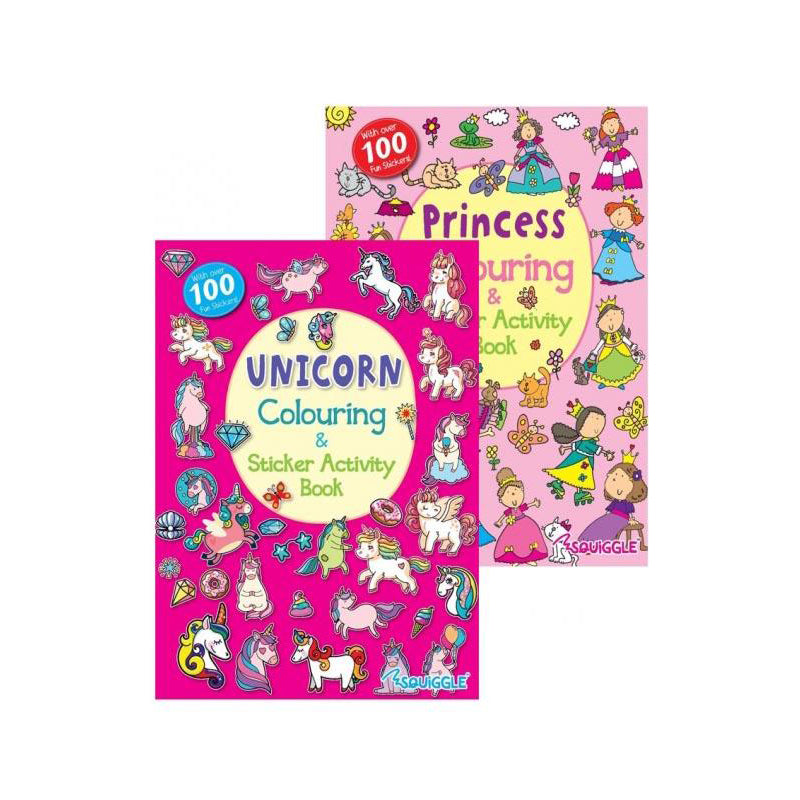 My Fun Sticker Activity Book Unicorn and Princess Girls Book