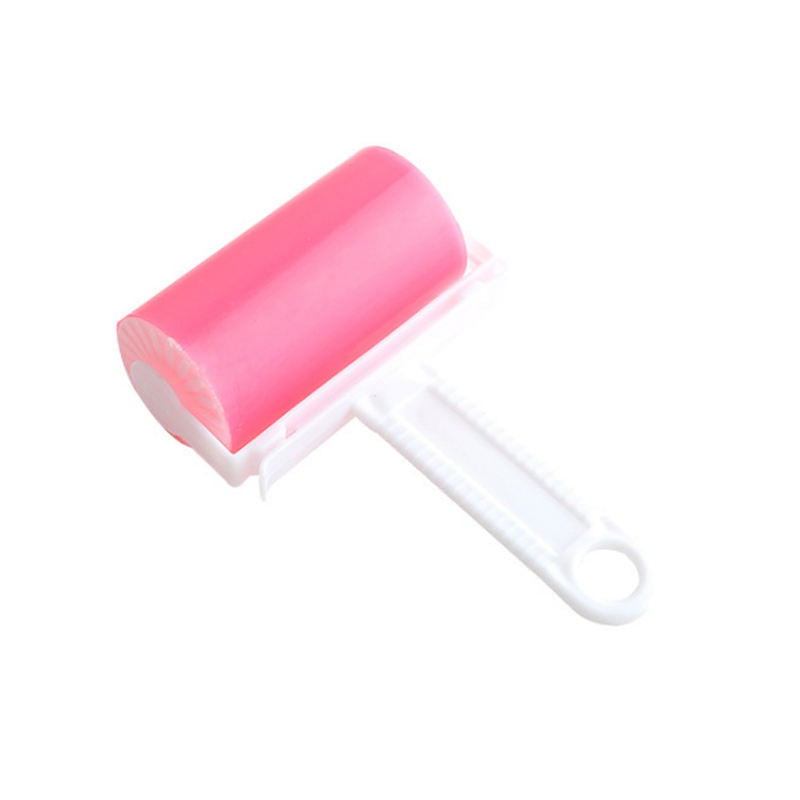 Reusable Sticky Lint Roller Pet Hair Remover with Cover 10 x 16 cm - Random Colour