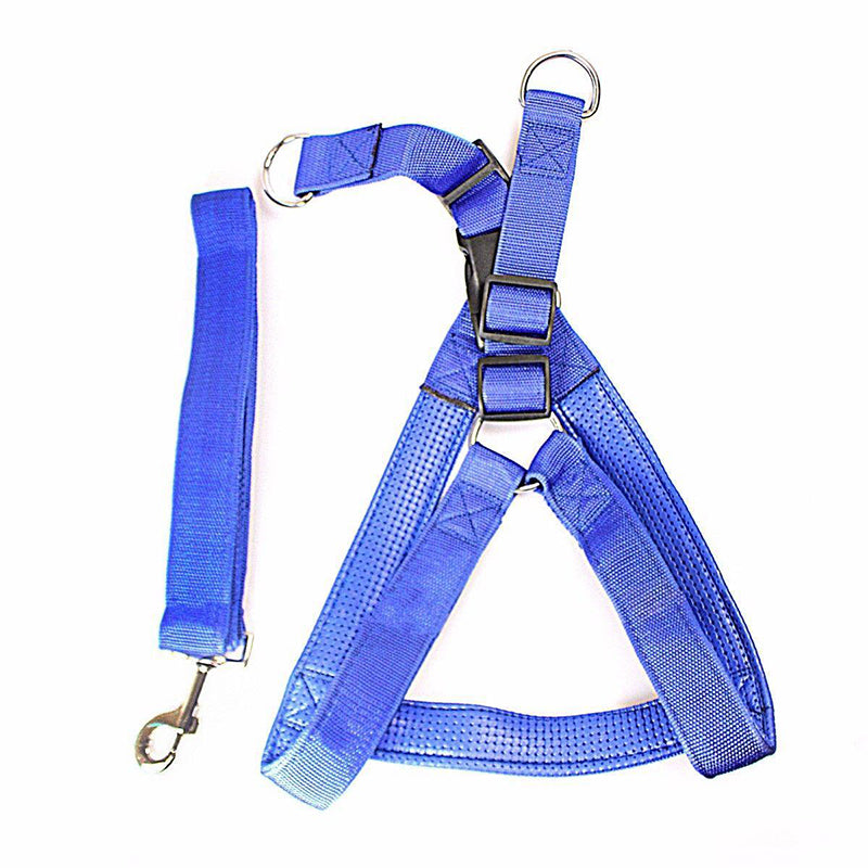 Heavy Duty Dog Harness Big Nylon Belt with Harness Attached for Pet - Random Colour