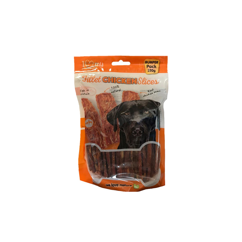 320g Pet Dog Treats Chicken Fillet Slices