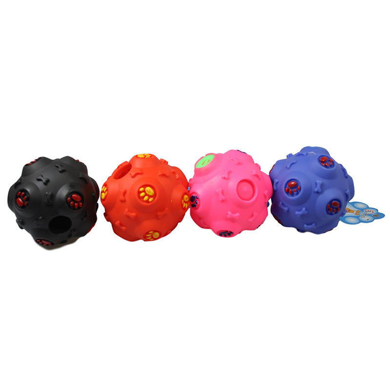 Pet Dog Toy Ball with Sound - Random Colour