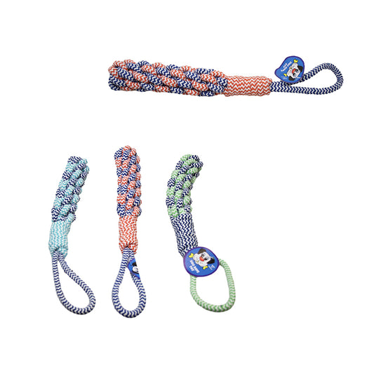 Pet Dog Knotted Rope Toy 39 x 5 cm - Random Colour