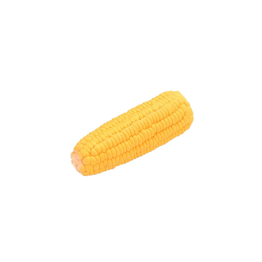 Pet Dog Toy Squeaky Yellow Corn Cob Maize 16 cm