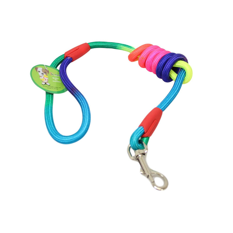 1.25m Dog Leash Rainbow Colour Pet Rope