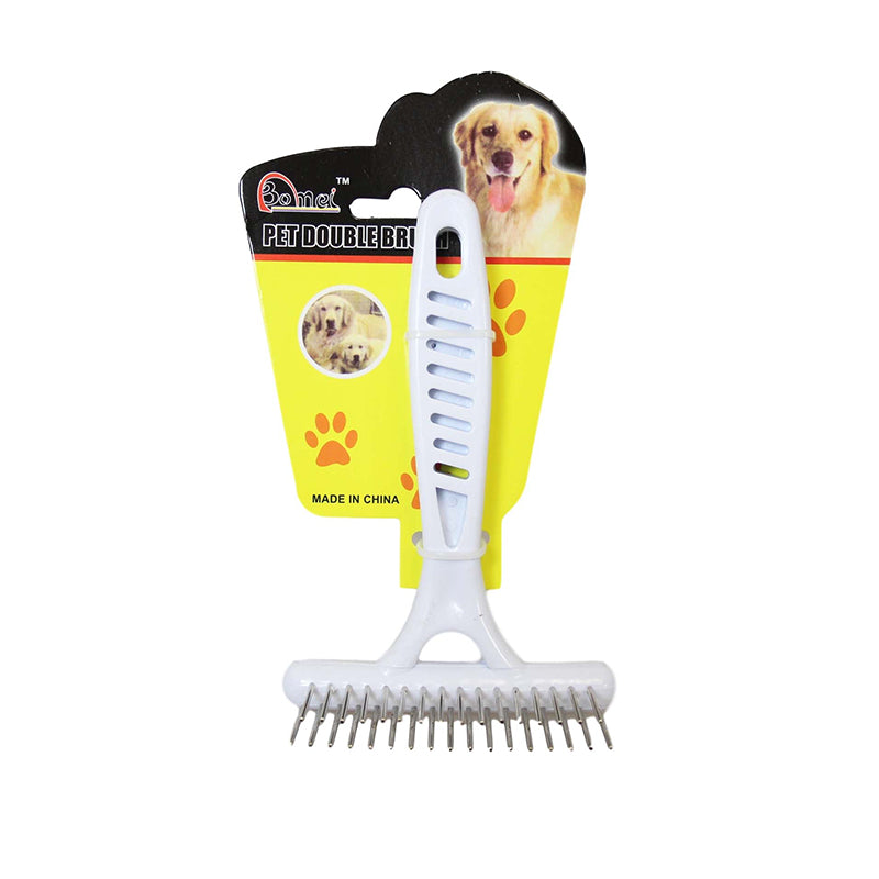 Metal Teeth Grooming Brush for Pet Dog Cat 14 x 8 cm