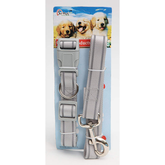 Pet Dog Lead Leash and Collar - Random Colour