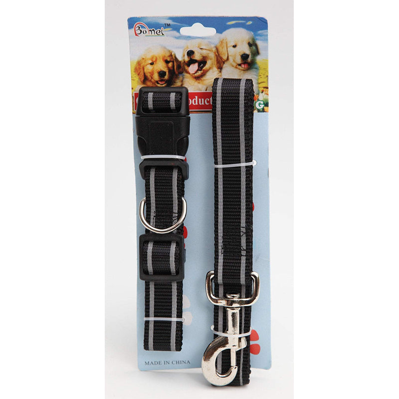 Pet Dog Lead Leash and Collar - Random Colour