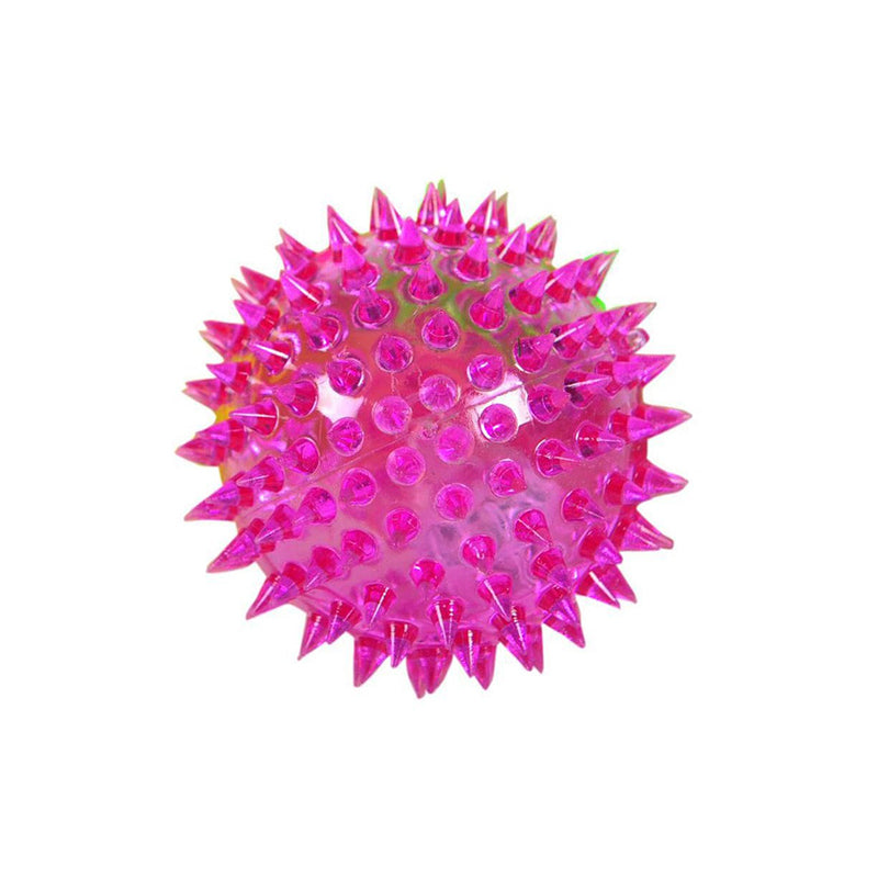 Light Up Spikey LED Ball Flashing Ball for Pets Dog Cat - Random Colour