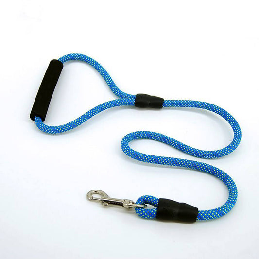 Dog Leash Rope Foam Grip with Adjustable Harness - Random Colour