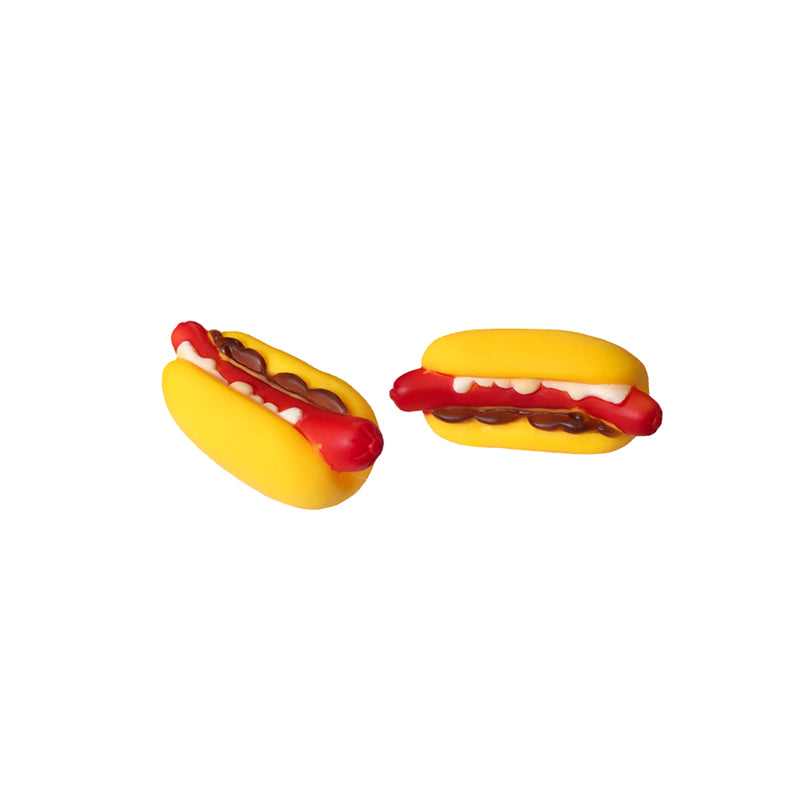 10.5 cm Pet Dog Toy Squeaky Sausage Hotdog