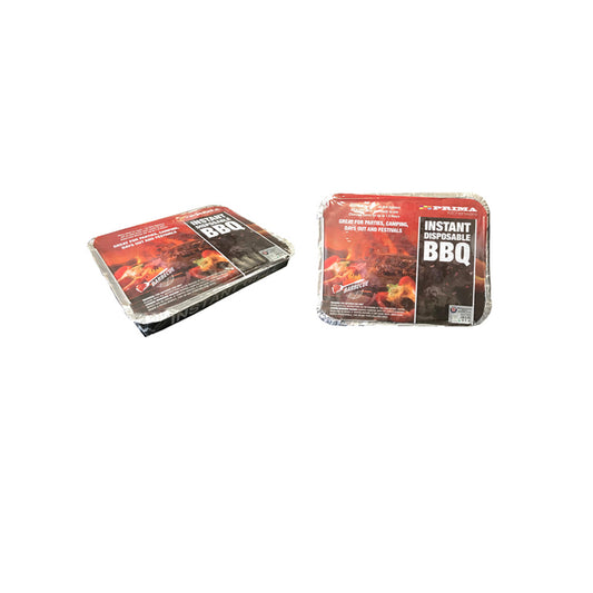 Disposable Aluminium Instant Charcoal BBQ Grill 600g for Outdoor Camping 30 x 24 x 4 cm