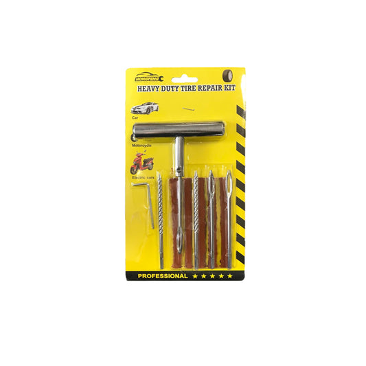 Heavy Duty Car Tyre Puncture Repair Kit Set of 11