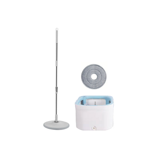 Square Spinning Mop Bucket Set with Round Head 29.5 x 29.5 x 18 cm