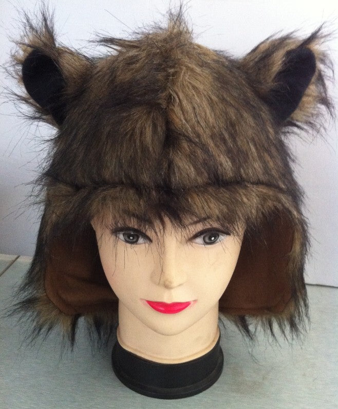 Animal Hood with Brown & Ears