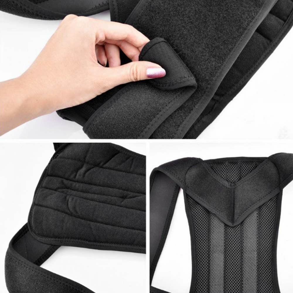 Adjustable Posture Corrector Slouch Shoulder Corset Back Lumbar Brace Orthosis Support Shoulder Straight Hold - XL