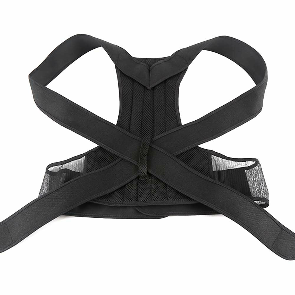 Adjustable Posture Corrector Slouch Shoulder Corset Back Lumbar Brace Orthosis Support Shoulder Straight Hold - XL