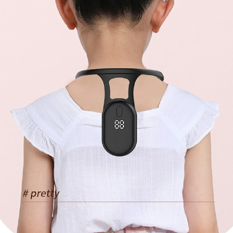 Hunchback Vibration Reminder Hanging Neck LCD Display Sitting Posture Reminder for Children Back Correction