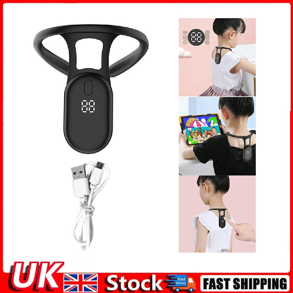 Hunchback Vibration Reminder Hanging Neck LCD Display Sitting Posture Reminder for Children Back Correction