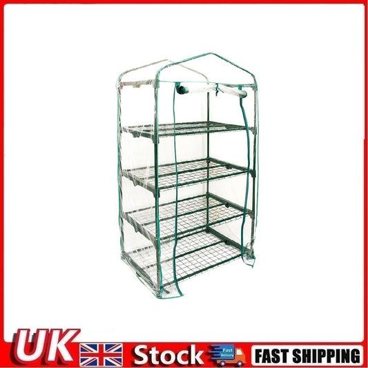 4 Tier Mini Greenhouse Walk In Grow Bag Replacement PVC Cover Casing (Cover only)