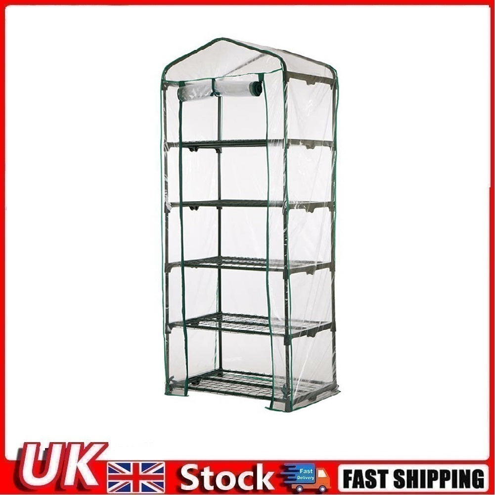 5 Tier Mini Greenhouse Walk In Grow Bag Replacement PVC Cover Casing (Cover only)