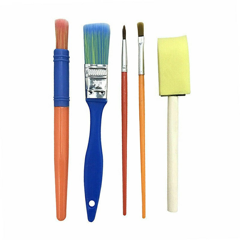 42 pcs Paint Brushes Sponge Painting Brush Tool Set for Toy - Blue