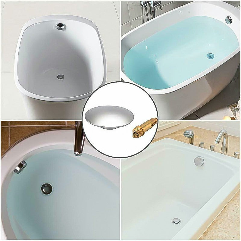 Chrome Easy Pop Up Bolt Basin Waste Bathroom Sink Push Button Plug Bo