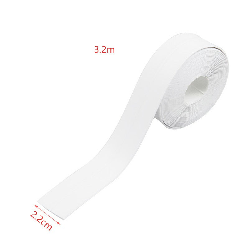 Caulk Tape Strip Bathroom Kitchen Self Adhesive Sealant Tape Edge Sink Wall 2.2x3.2cm - White