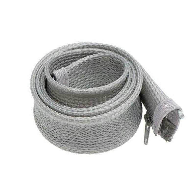 120cm Cable Tidy Zip Sleeve for PC/TV Wire Management Organisers Cable Cover Protector - Grey